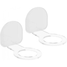 2 Pack Baseball Rack Acrylic Wall Mount Softball Rack Baseball Bat Wall Mount Display Rack Stand Hanging Rack Stand for Horizontal Display 7. 6x7cm