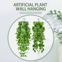 Planta colgante artificial 3,28 pies Verde Rojo 62 g