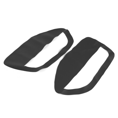 2Pcs Car Door Panel Insert Cards Leather Synthetic 2