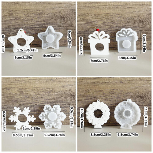 Flexible Silicone Molds for Creating Unique Christmas Charm 2