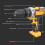 Brushless Cordless Electric Hammer Drill Rotatable Hammer Impact 5