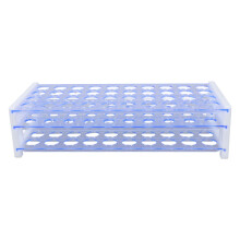 Laboratory Test Tube Rack Stand 3 Levels Blue Plastic Easy