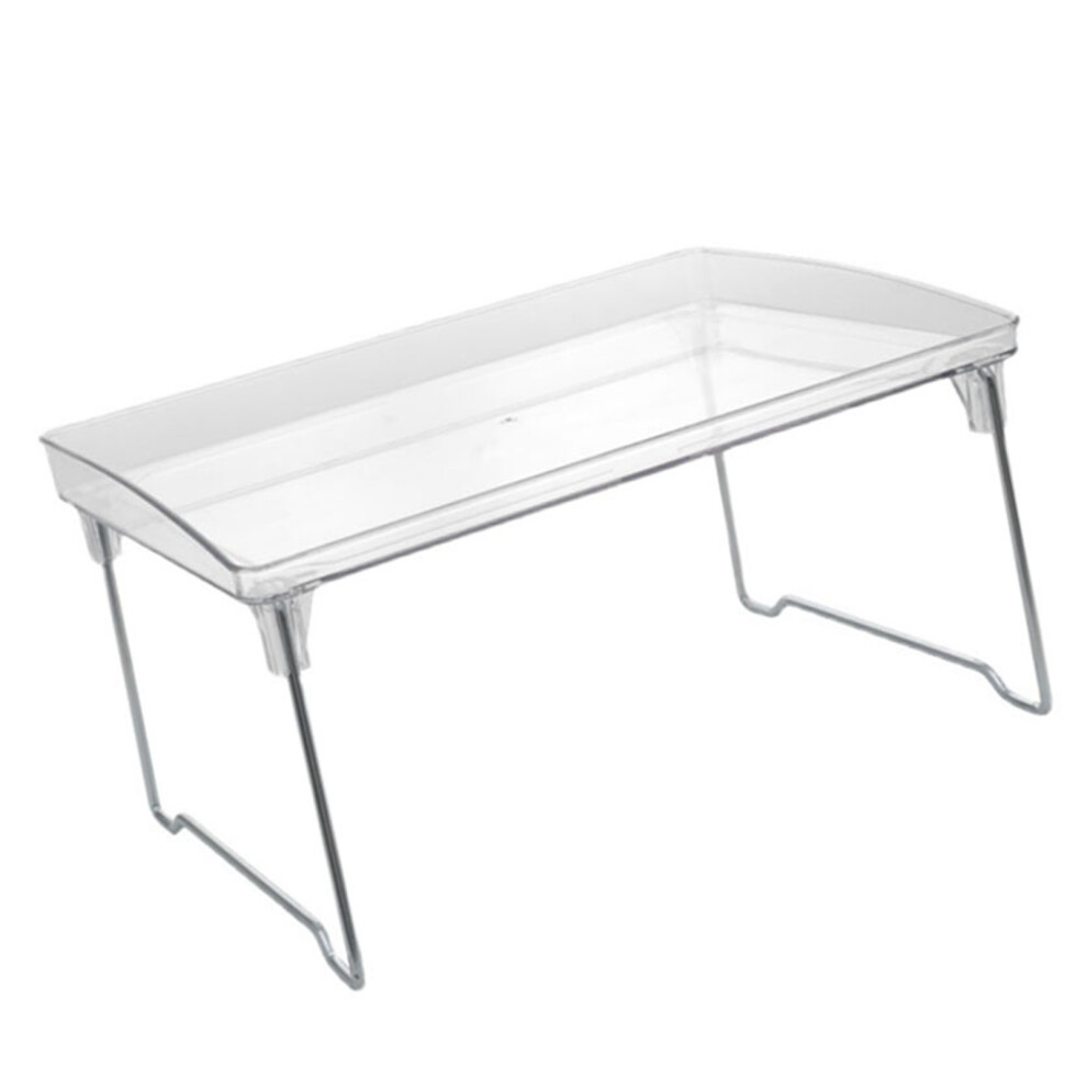 Transparent Acrylic Folding Storage Shelf - Strong, Space-Saving Kitchen/Desktop Organizer 4601348973641
