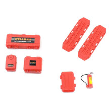 (Red) Remote Control Scale Mini Fire Extinguishers Decoration Accessories for 1/18 TRX4M SCX24 Crawler Car Accessory Red