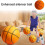 Stille basketbal dribbelen binnen, binnentraining schuimbal 5