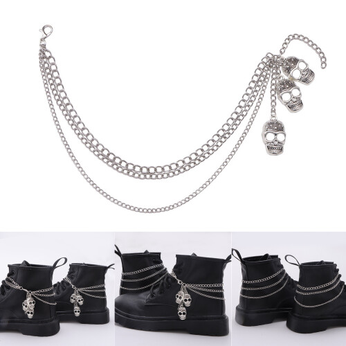 Skull Shoe Charm Shoe Chain Decorative Boots Accessory for 1