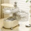 Plastic Cable Management Box Makeup Organizer Desk Stationery Storage 6