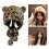 Popular Plush Leopard Hat Furry Bear Ear Skull Hat Thicken Caps 2
