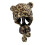 Popular Plush Leopard Hat Furry Bear Ear Skull Hat Thicken Caps 1