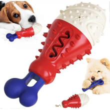Toothbrush dog toy for chew cleaning, indestructible dog toy for aggressive chewers
