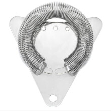 Stainless Steel Ice Filter Triangle Shaped Cocktail Strainer Bar Tool for Bartending and Drink Preparation