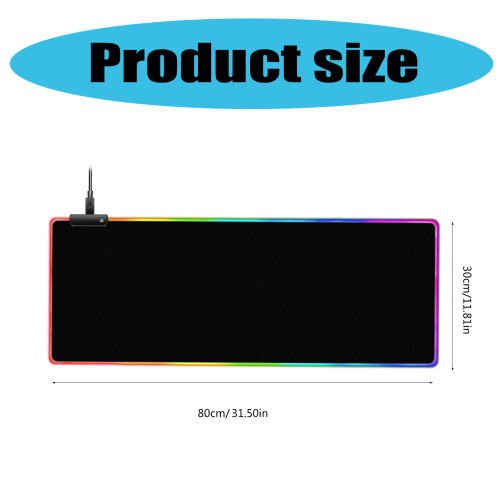 Large LED Gaming Mouse Pad 11 Color Light Extended Soft Computer 2