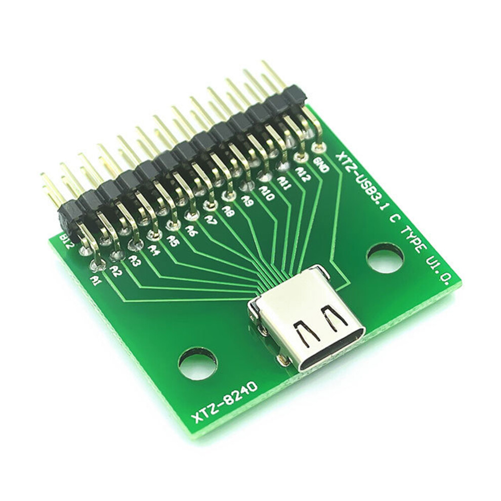 Usb 3.1 Type C Test Board With Female Connector And Double Sided 7627000080394