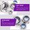 250Pcs Stainless Steel Lock Nut Locknuts Assortment Kits 7
