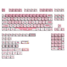 138Keys DIY Keycaps Replacement Cartoon Animal Keycaps For