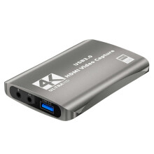 4K Video Capture Card Gaming Capture Card with 3.5mm Port 1080P