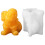 Multipurpose Santa Shape Silicone Mould Flexible Santa Squeeze 1