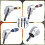 Impact Grade Power Hand Tools Driver Sockets Adapter Extension Set 7