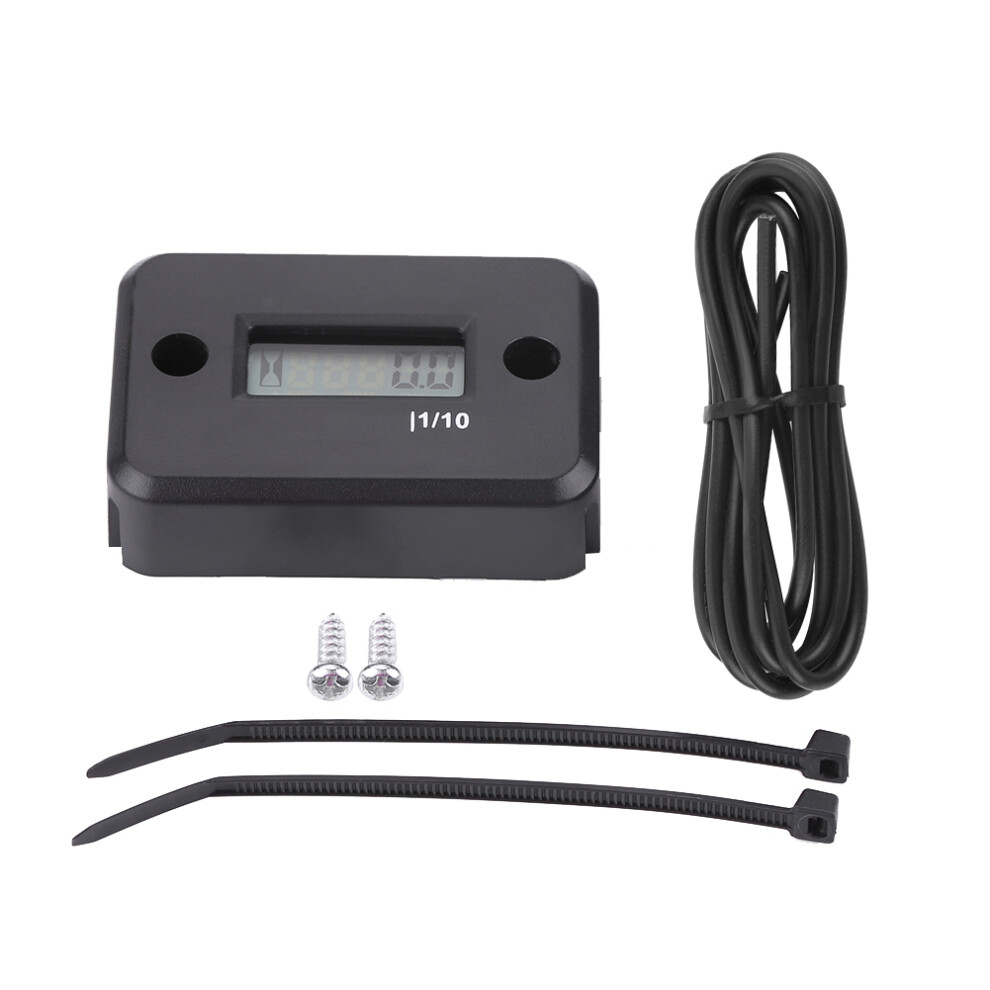 Digital Hour Meter Gauge Timer For Gasoline Engine Black 8320539111568