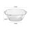 Stylish Transparent PET Wash Basin, Multiple Sizes, Durable 2mm Thickness 2