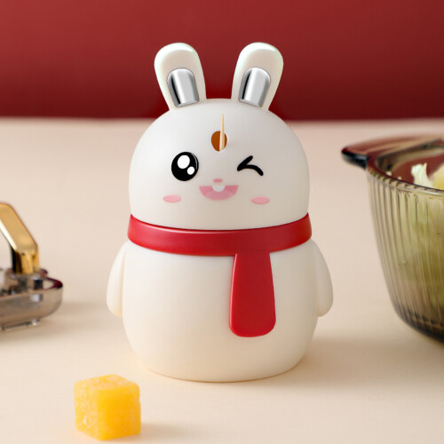 Distributeur de cure-dents mignon Lapin Blanc 4,23 oz 2