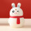 Distributeur de cure-dents mignon Lapin Blanc 4,23 oz 5