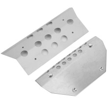 6-tlg. Edelstahl-Achsschutz Skid Plate Set für 1/10 RC Auto G63