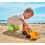 Beach toys play with sand tools, yellow 2
