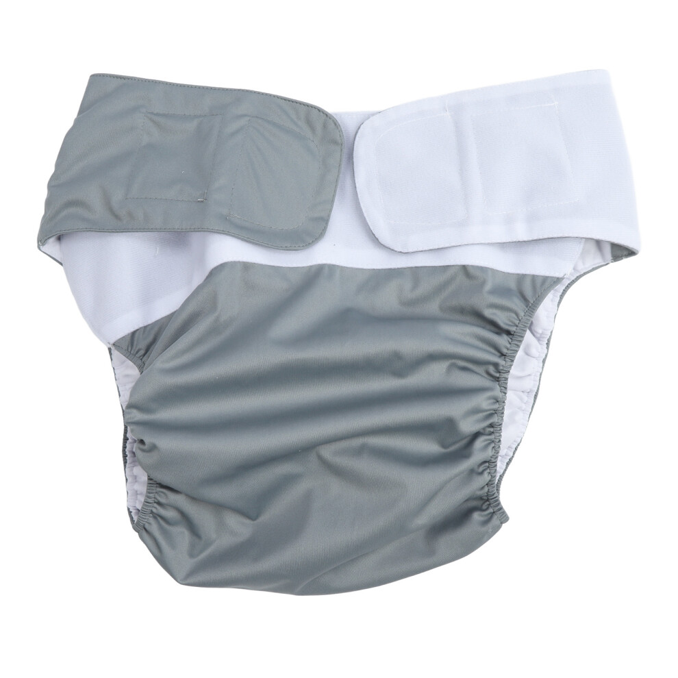 Gray Cloth Diaper For Adults: Reusable Breathable Leakproof Design