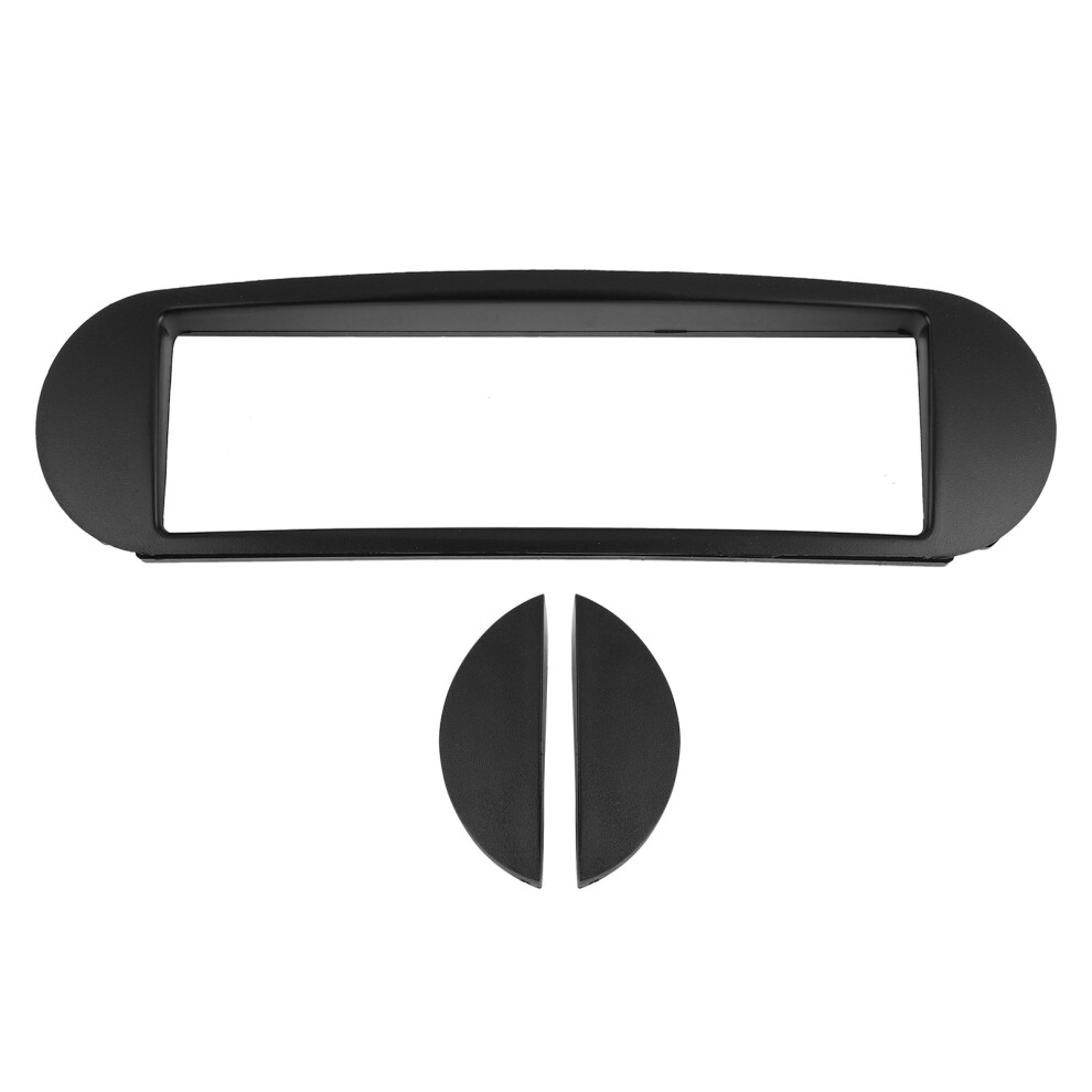1Din Center Control Audio Fascia Cd Mp3 Dvd Panel Black 8320539112473