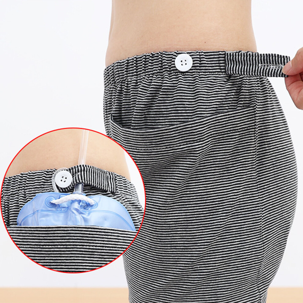 Women's Urine Bag Pants, 2000ml, Cotton, Elastic Waist, Incontinence Care
