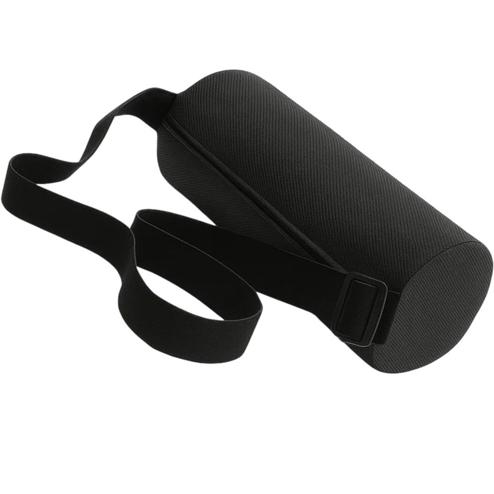Lumbar Roll Memory Foam Support Pillow For Car And Office, 28X12cm Cushion For Lower Back Pain Relief And Posture Correction Black 6447073611629
