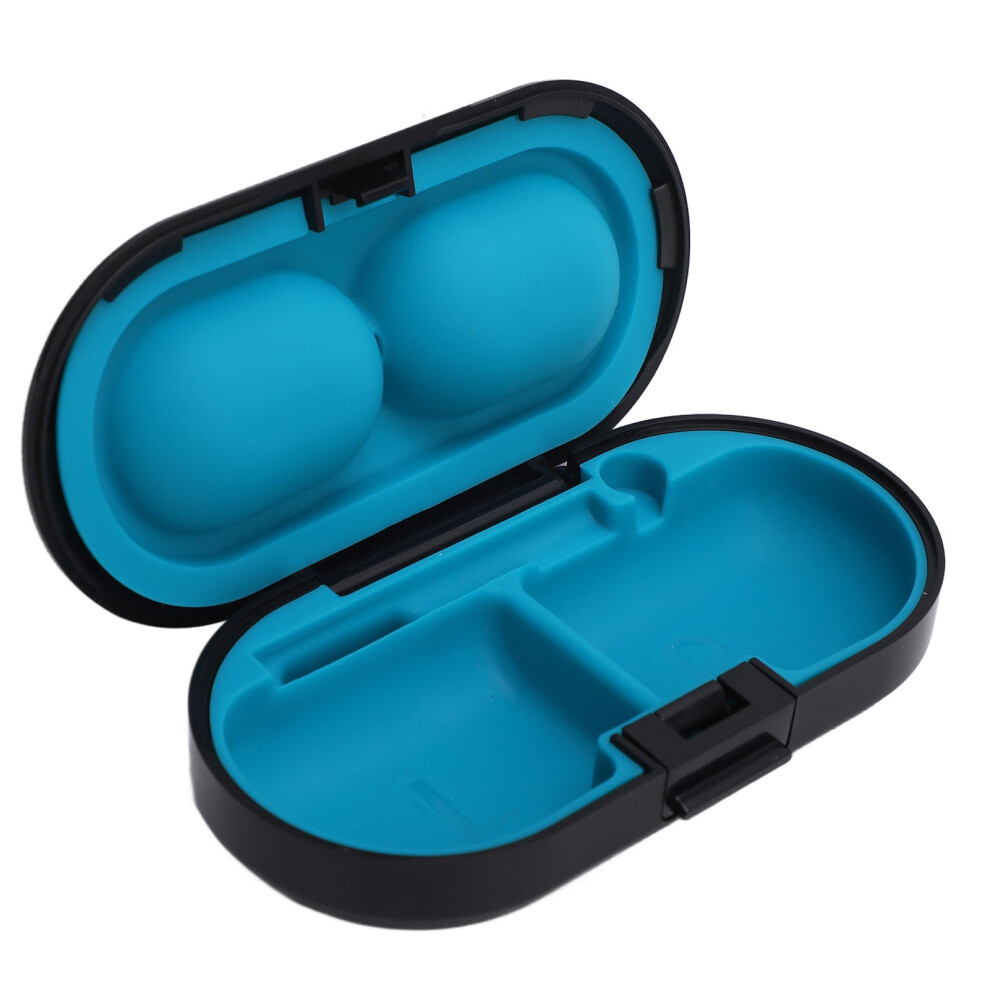 Black Multipurpose Sound Aid Protective Case Compact Drop Resistant 10Cm