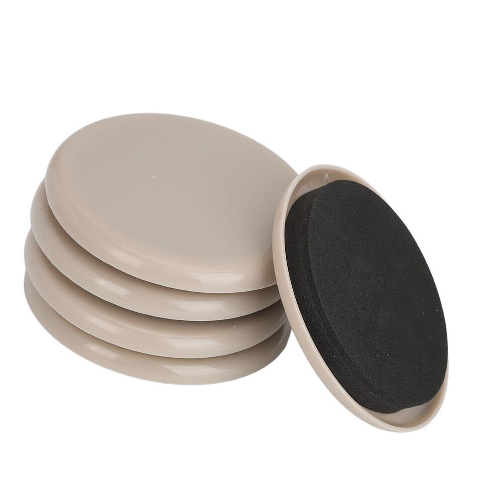 8pcs 89mm Plastic EVA Furniture Sliders for Carpet & Hardwood Moving