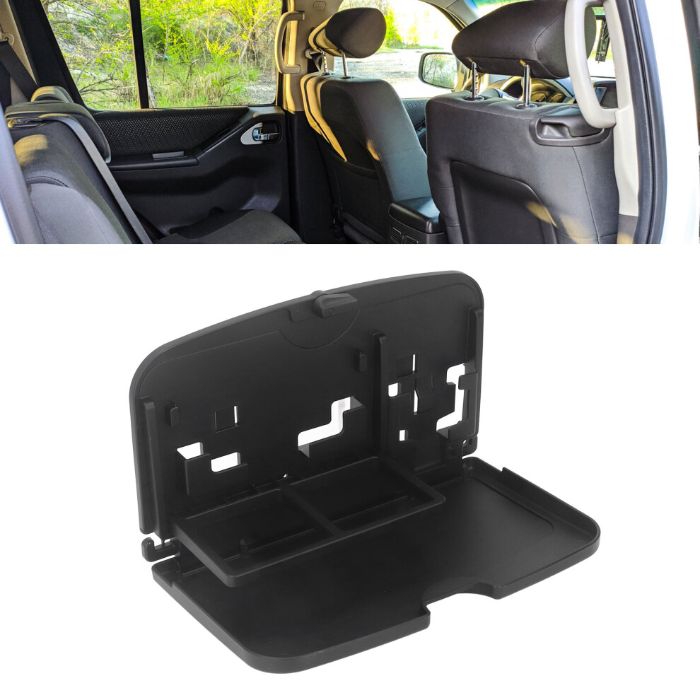Multifunctional Foldable Car Kids Backseat Food Tray Cup Holder Black