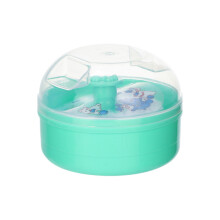 Baby Body Powder Puff for Toddlers - Soft Dusting Powder Applicator with Container for Loose Powder and Diaper Powder