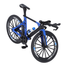 Dual Handlebar Alloy Racing Bike Model for Kids, Black/Blue