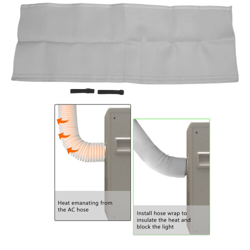 Housse de tuyau de climatiseur, polyester, imperméable 2