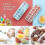 4 Pack Silicone Ice Cube Trays with Lid, Space Saving And Stackable, Lfgb 2