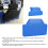 Rubber Rear Pad Saddlebag Trunk Passenger Backrest 7