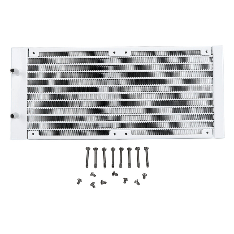 Water Cooling Radiator 12 Pipe 1Bar Pressure Test White 8320539114026