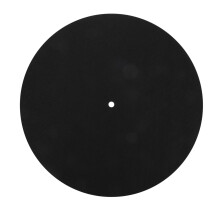 Felt Turntable Mat 12 Inch Vinyl Record Player Absorption Pad for Disc Protection and Stability in Black Color