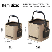14L Collapsible Fishing Bucket Portable Fish