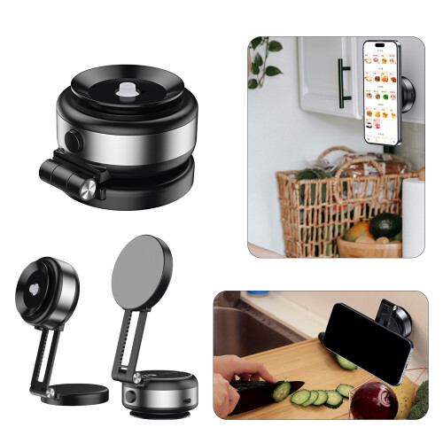 Secure Magnetic Mount Bracket 360 Degree Rotation Vacuum Suction 2