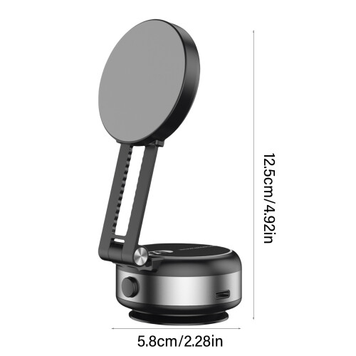 Secure Magnetic Mount Bracket 360 Degree Rotation Vacuum Suction 1