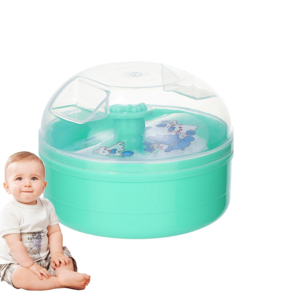 Toddler Powder Puff - Soft Dusting Powder Applicator for Loose Powder Foundation and Baby Powder, Travel-Friendly Container