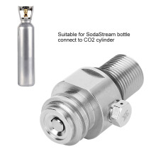 Metall Soda-Wasser-Zylinderventil M18x1,5 TR21-4 Silber Zubehör