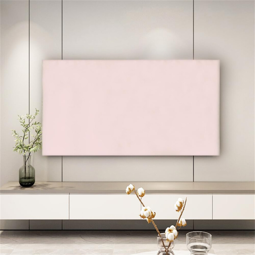 Tv Protector Cover, Dust-Proof Elastic Screen Cover For 32-39 Inch Displays, Indoor Living Room Decoration, Pink 6038364328779