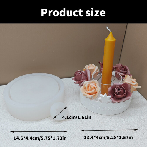 Smooth Silicone Molds for Crafting Calendar Candle and Plaster 1