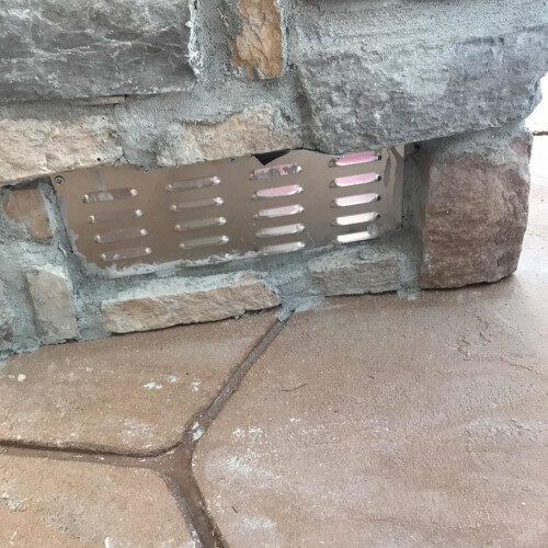 Propanes Fire Pit Ventilation Panel Steel Vent Panel Heavy Duty 1